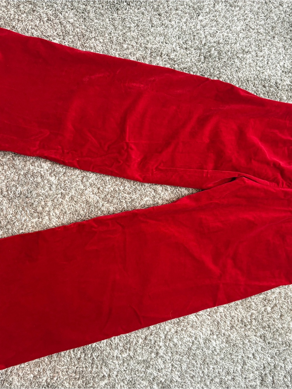 Maeve Red Ruffle-Hem Cropped Wide-Leg Pants - Picture 6 of 7